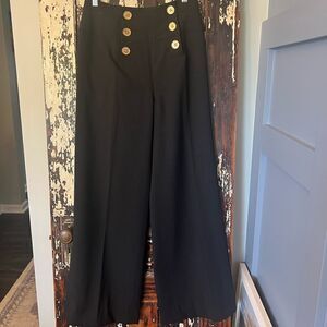 Lauren Ralph Lauren Black Wide-Leg Pants